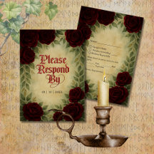 Gothique médiéval antique vintage rose mariage