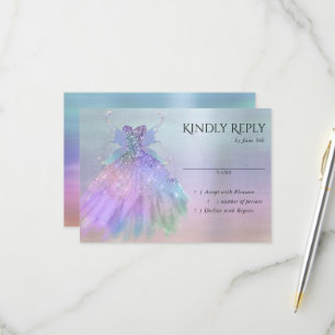 Cartons Réponse Gown Ethereal Fairy Wing   Rainbow Pastel Sheen