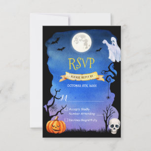 Cartons Réponse Halloween éffrayant Citrouille Fantôme Halloween R
