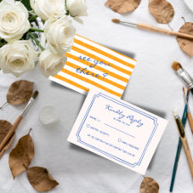 Hand Written Pinstripes Painted Italian Wedding