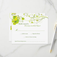 Hibiscus vert Mariage floral et hirondelle