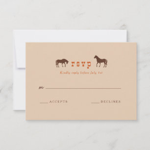 Cartons Réponse Horse Rail clôture Chêne Chevaux Mariage
