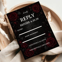Invité Roses Rouge Foncé