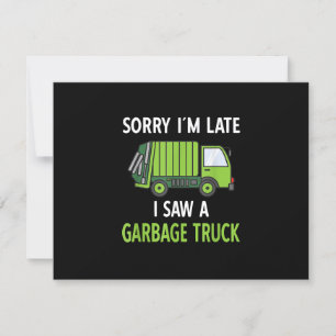 Cartons Réponse J'ai vu des ordures de camion costume de recyclage