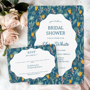 Cartons Réponse Jardin d'eau Floral Fête de Mariage Douce PERSONNA