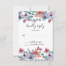 Jardin d'été Aquarelle Mariage floral