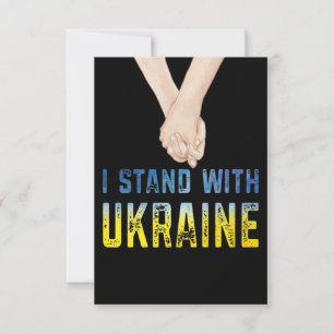 Cartons Réponse Je Suis Avec La Chemise Ukrainienne Soutenez Le Dr