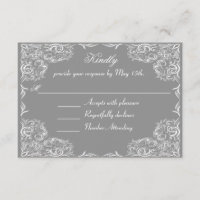 Joli Mariage gris cadre dentelle