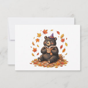 Cartons Réponse Joli ours en peluche à l'effigie du Pumpkin Spice
