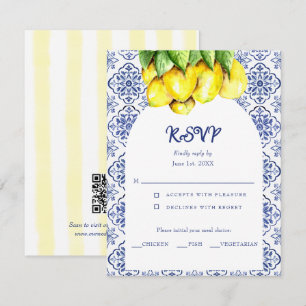 Cartons Réponse La Dolce Vita Mariage Méditerranéen Citron Italien