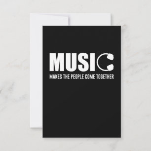 Cartons Réponse La musique rassemble les gens