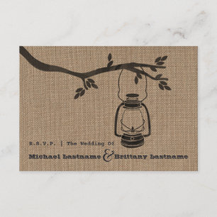 Cartons Réponse La toile de jute a inspiré la lanterne d'huile