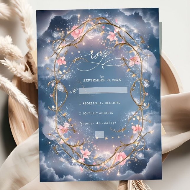 Cartons Réponse L'amour dans le Mariage floral à l'air pétillant (Créateur téléchargé)