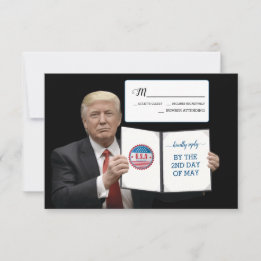 Cartons Réponse Le président Trump 👰 Coutume de mariage patriotiq
