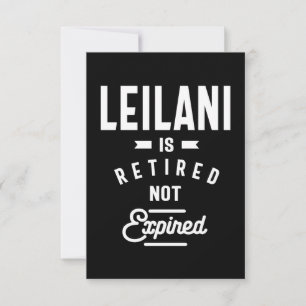 Cartons Réponse Leilani Nom personnalisé Anniversaire Cadeau