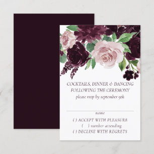 Cartons Réponse Les passions de Moody   Dramatique Rose de vin pou