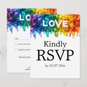 Cartons Réponse 🌈 🐦 LGBTQ Peint Avec mariage D'Amour