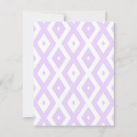 Lilac motif de diamants violet et blanc