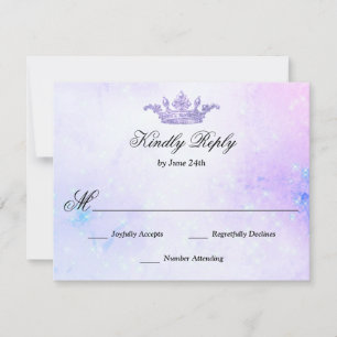 Cartons Réponse Lilac Quinceanera violette