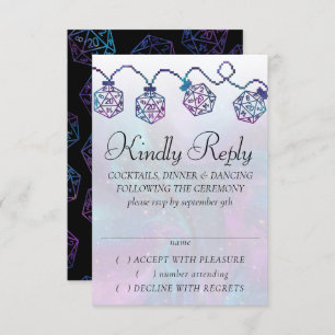 Cartons Réponse Luminateurs RPG Nebula Imaginaire Tabletop Gamer