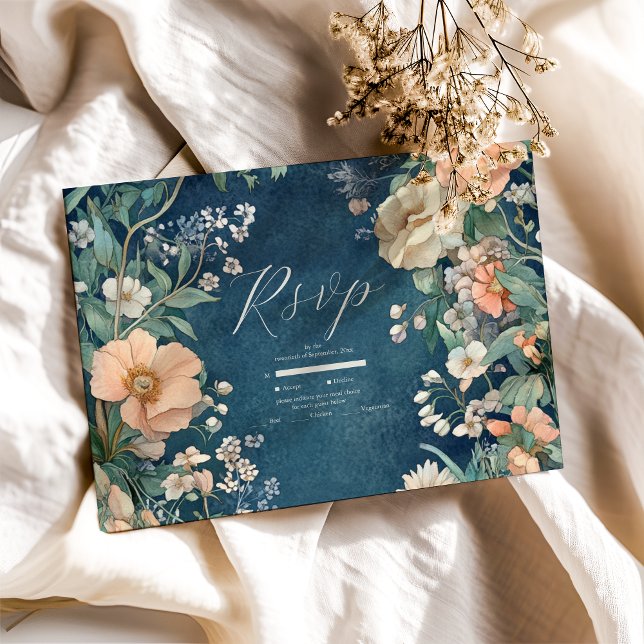 Cartons Réponse Luxueux Victorian Royal Elegance Mariage (Créateur téléchargé)