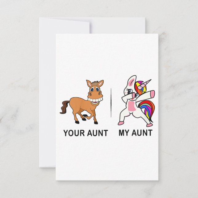 Cartons Réponse Ma Tante Te Dons Pour Tante (Devant)