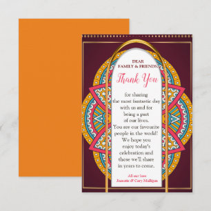 Cartons Réponse Mandalas sur un arrière - plan Maroon