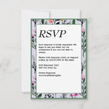 Mariage aquarelle florale fantaisiste