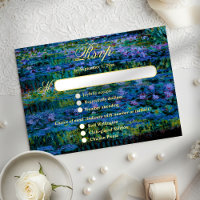 Mariage artistique de tonalité joyau de Monet avec