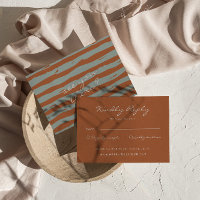 Mariage Automnal Fantaisiste avec Rayures Manuscri