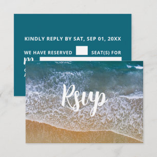 Cartons Réponse Mariage Blue Sea Beach