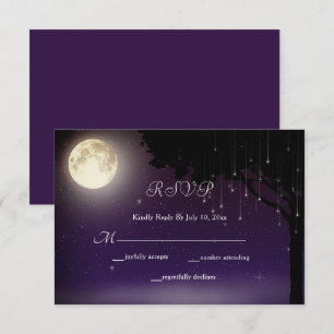Cartons Réponse Mariage céleste Starry Night Tree