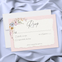 Mariage Champêtre Fleurs Sauvages Rose Pâle Romant