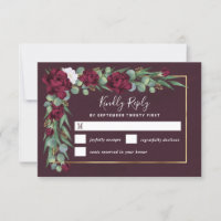 Mariage de automne d'aquarelle florale de Bourgogn