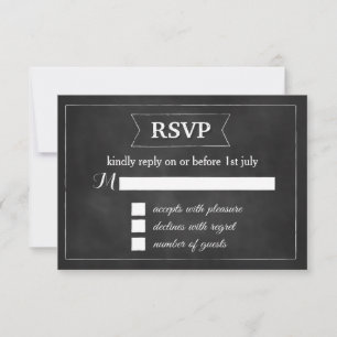 Cartons Réponse Mariage de Bowties et Pearls