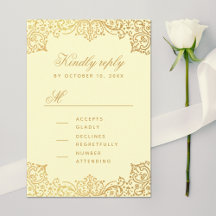 Mariage de calligraphie vintage Crème or
