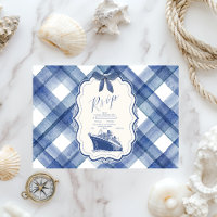 Mariage de croisière bleu marine