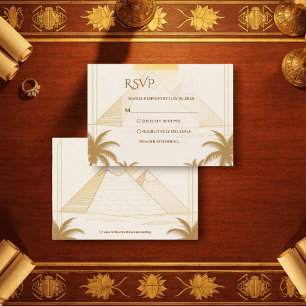 Cartons Réponse Mariage de destination aux pyramides de Gizeh en É