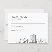 Mariage de Fort Worth, Texas | Stylisé Skyline RSV