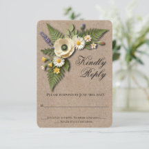 Mariage de jardin de fleurs sauvages de style rust