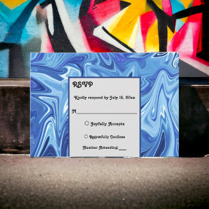 Cartons Réponse Mariage de peinture à l'huile Abstraite de la mari
