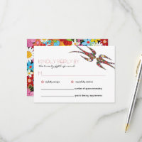Mariage des hirondelles baisantes et fleurs coloré