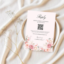 Mariage Élégant Floral Rose Pâle