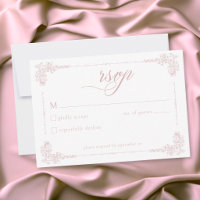 Mariage Élégant Vintage Baroque Rose Poussiéreux