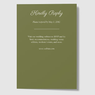 Cartons Réponse Mariage Fleur sauvage minimaliste violet