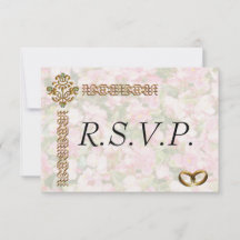 Mariage fleuri à bijoux d'or