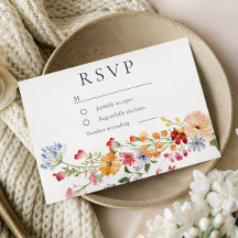 Mariage Fleurs Sauvages Aquarelle Audacieuse