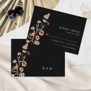 Cartons Réponse Mariage Floral Boho Chic