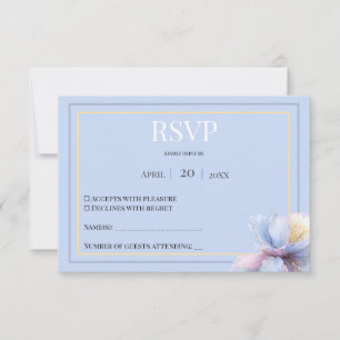 Cartons Réponse Mariage Floral Botanique Pastel Artistique