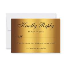 Mariage frontalier de luxe Black Gold Calligraphie